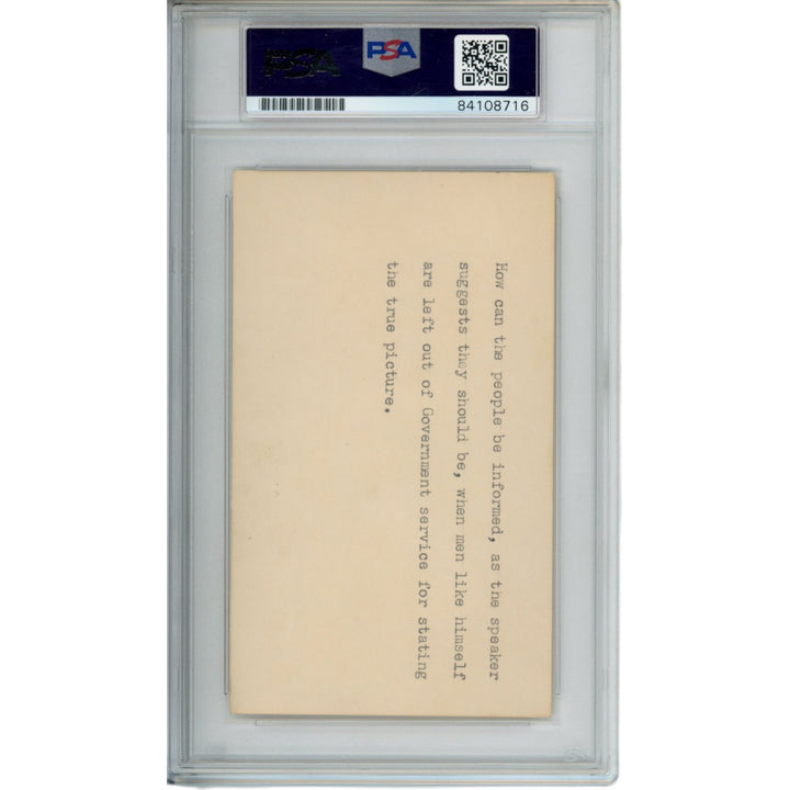 Lou Rymkus Lou Groza Bill Willis Autographed/Signed 3x5" Cut PSA Slabbed 54793