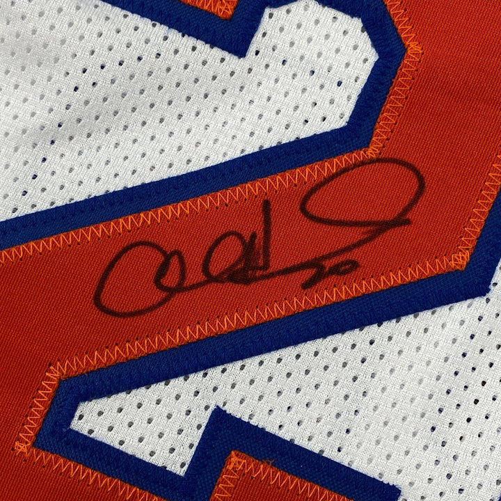 Autographed/Signed Allan Houston New York White Jersey PSA/DNA COA
