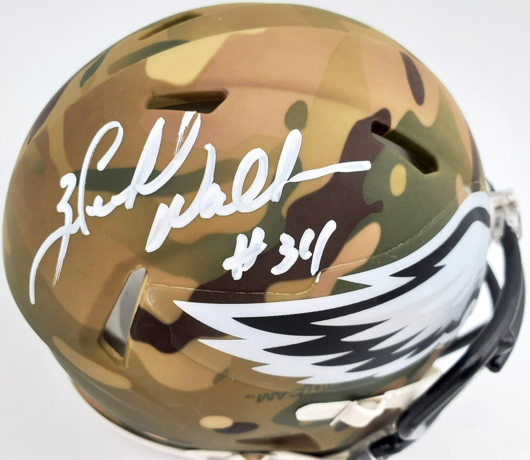 Herschel Walker Signed Philadelphia Eagles Camo Speed Mini Helmet Beckett BAS