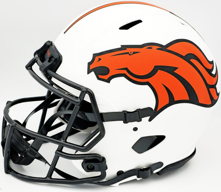 Russell Wilson Auto Broncos Lunar Eclipse White Full Size Auth Helmet Fanatics