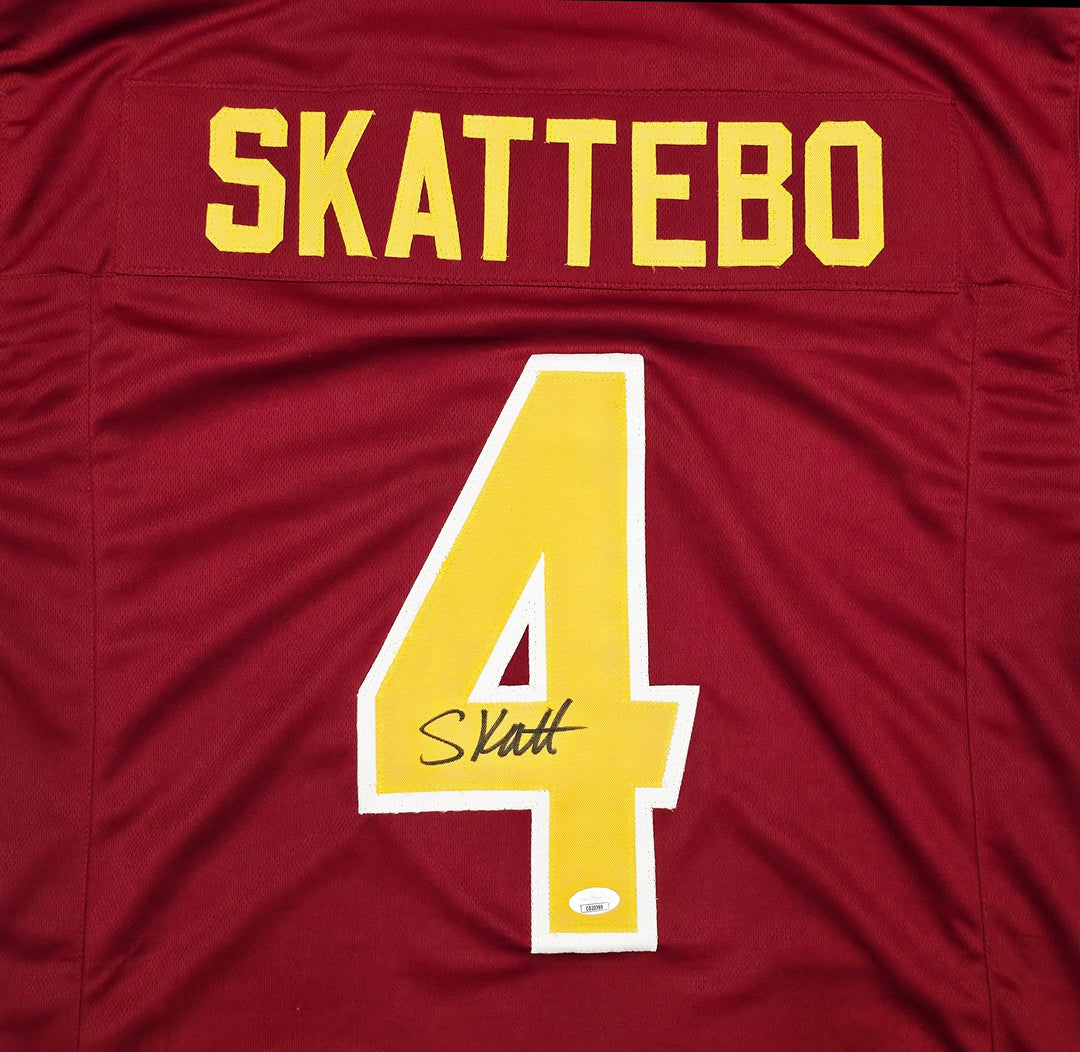 Arizona State Sun Devils Cam Skattebo Signed Red Jersey JSA