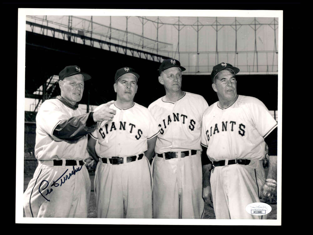 Leo Durocher JSA COA Signed  8x10 Photo Autograph