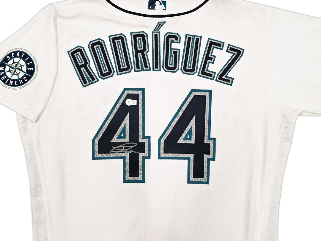 Mariners Julio Rodriguez Auto White Nike Authentic Collection Jersey 48 Beckett