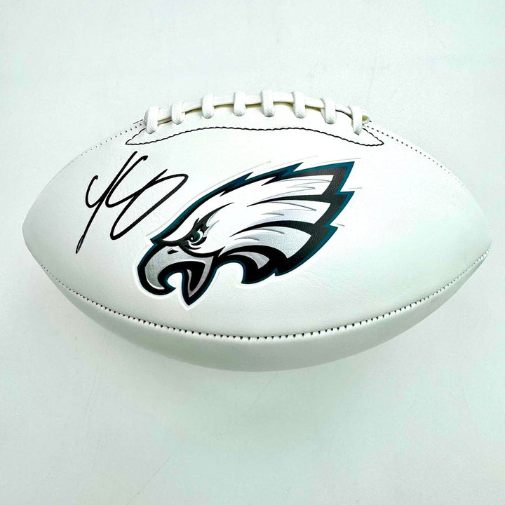 Autographed/Signed LeSean McCoy Eagles F/S White Panel Logo JSA COA