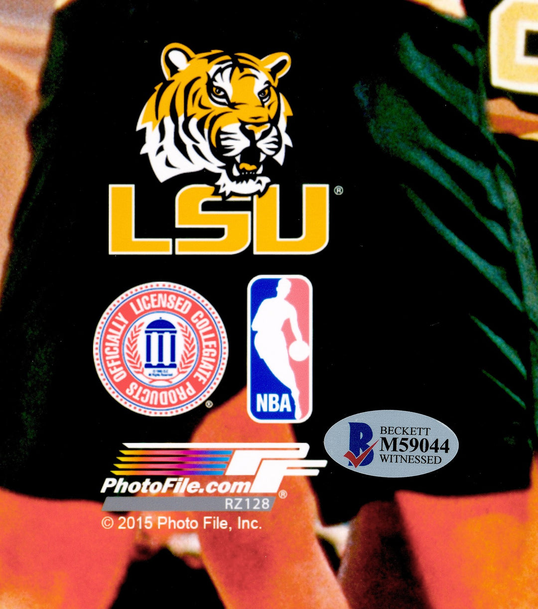 Shaquille O'Neal Signed 16x20 Photo LSU Tigers Beckett BAS Witness