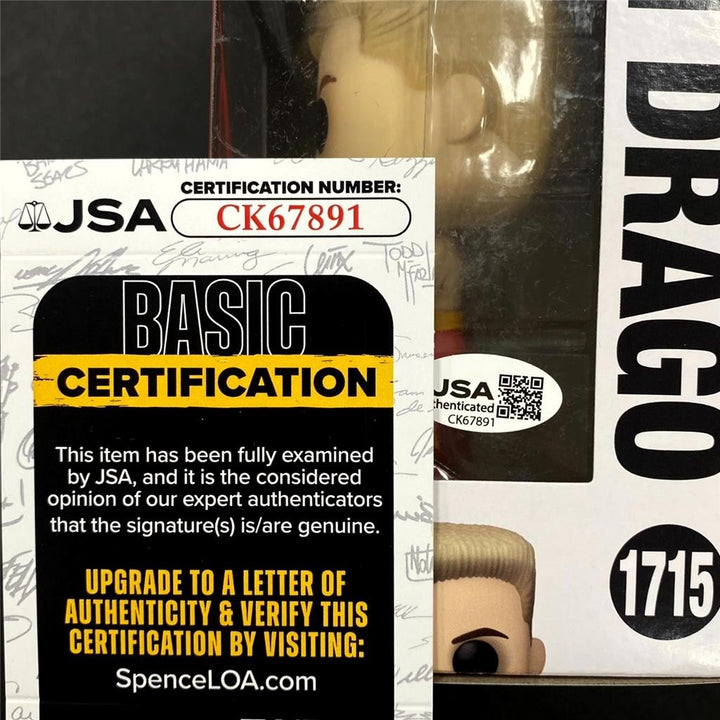 Dolph Lundgren signed Ivan Drago Rocky Funko Pop Figure 1715 (A) autograph ~ JSA