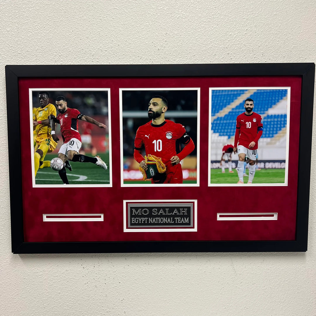 Mo Salah Soccer 3-Photo Custom Display Frame Egypt National Team