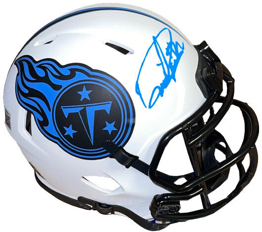 Derrick Henry signed Tennessee Titans Lunar Eclipse Speed Mini Helmet #22 BAS QR