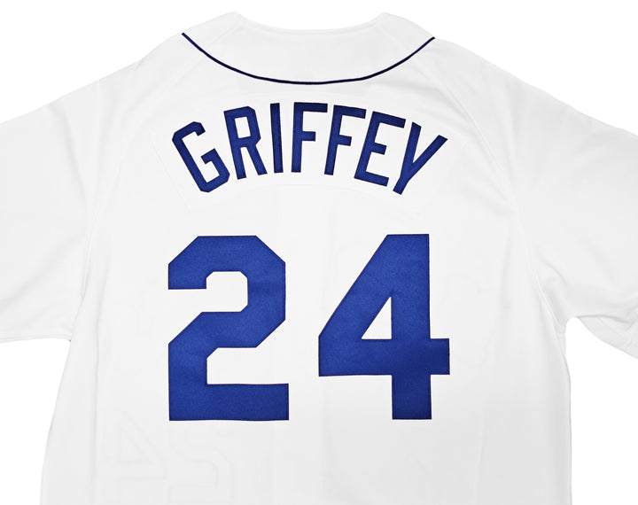 Mariners Ken Griffey Jr. Auto White Mitchell Ness 89L Cooperstown Jersey Beckett