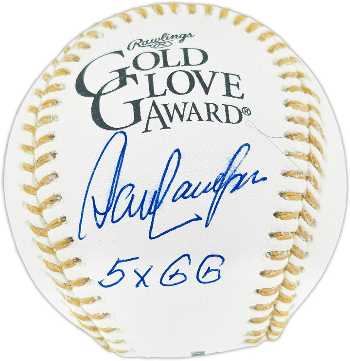Dave Concepcion Auto Official Gold Glove Baseball Reds "5X GG" Smudge Beckett