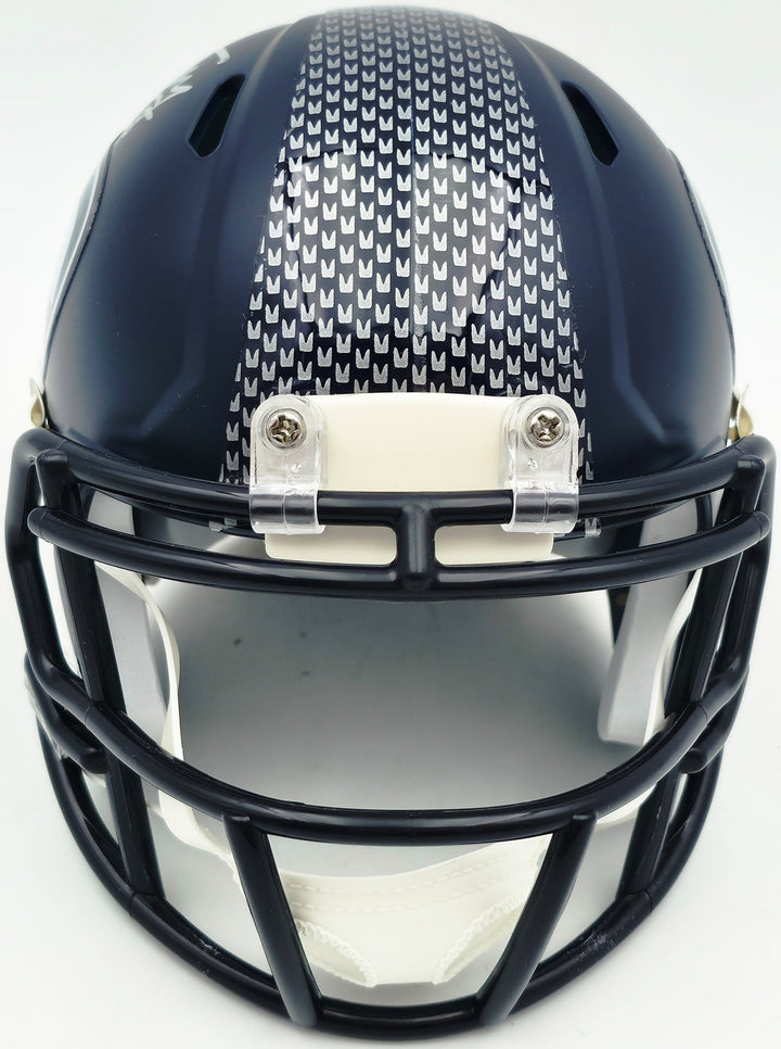 Jason Myers Signed Seahawks Blue Speed Mini Helmet MCS COA
