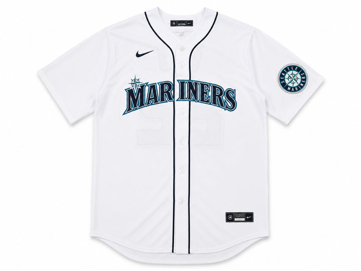 Seattle Mariners Bryan Woo Signed White Nike Jersey Size XL JSA Witness