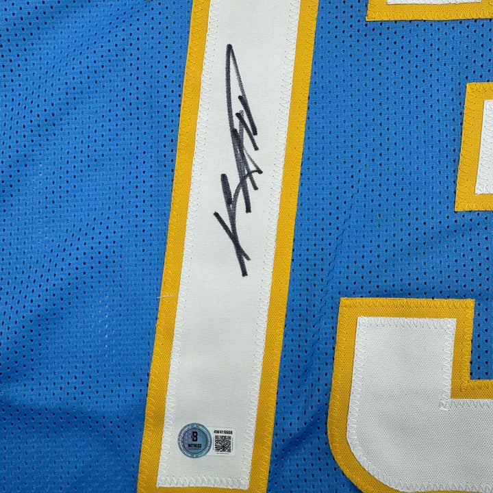 Autographed/Signed Keenan Allen Los Angeles LA Powder Blue Football Jersey Becke