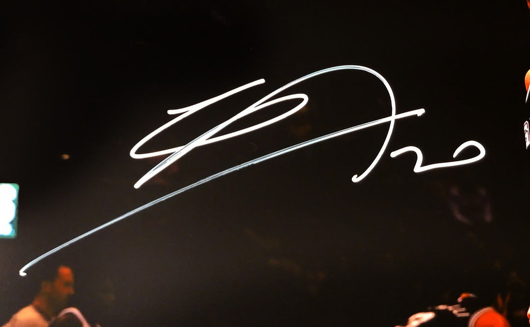 Manu Ginobili Signed 16x20 Photo San Antonio Spurs Spotlight Signed In White