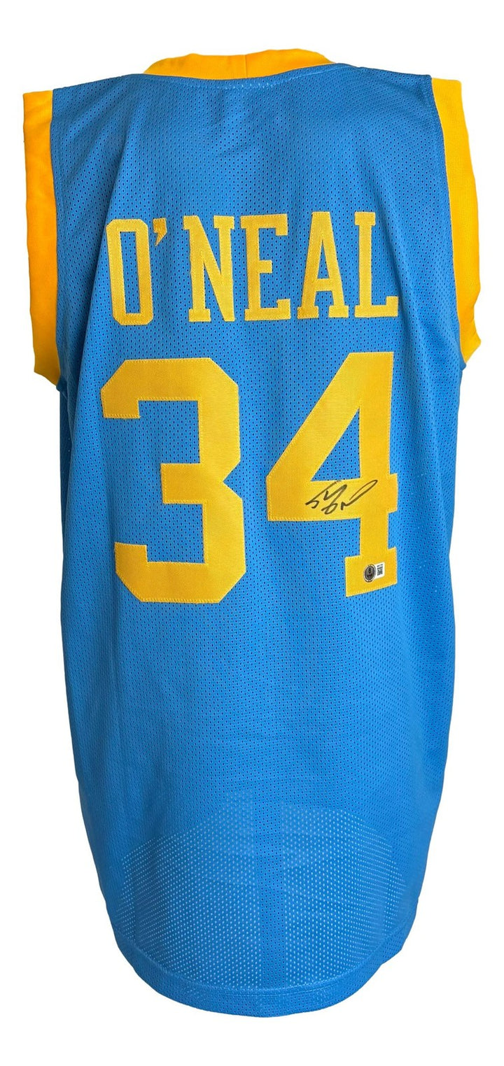 Shaquille O'Neal Los Angeles Signed Light Blue Basketball Jersey BAS
