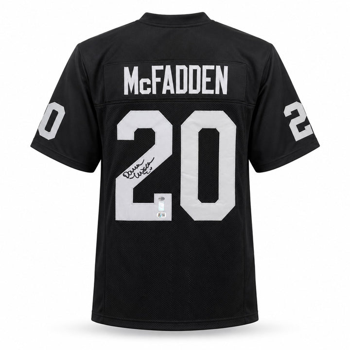 Oakland Raiders Darren McFadden Signed Black Jersey Beckett BAS QR