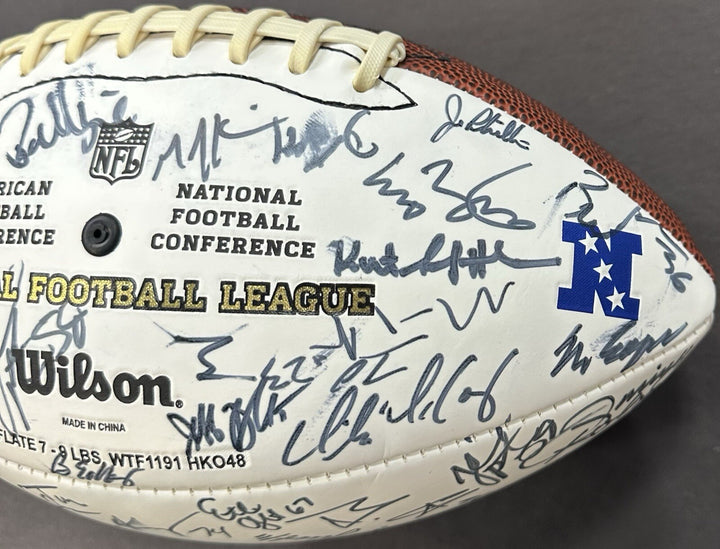2008 Pro Bowl Team Signed NFL Football Adrian Peterson Tony Romo 40 + Auto Coa
