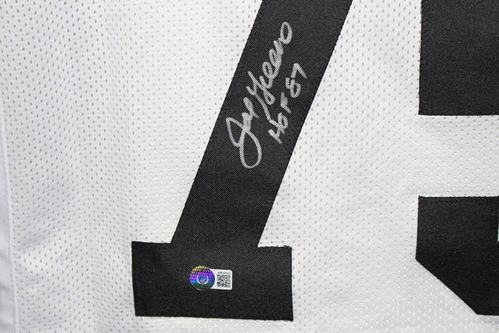 Joe Greene Autographed/Signed Pro Style White XL Jersey HOF Beckett 35508