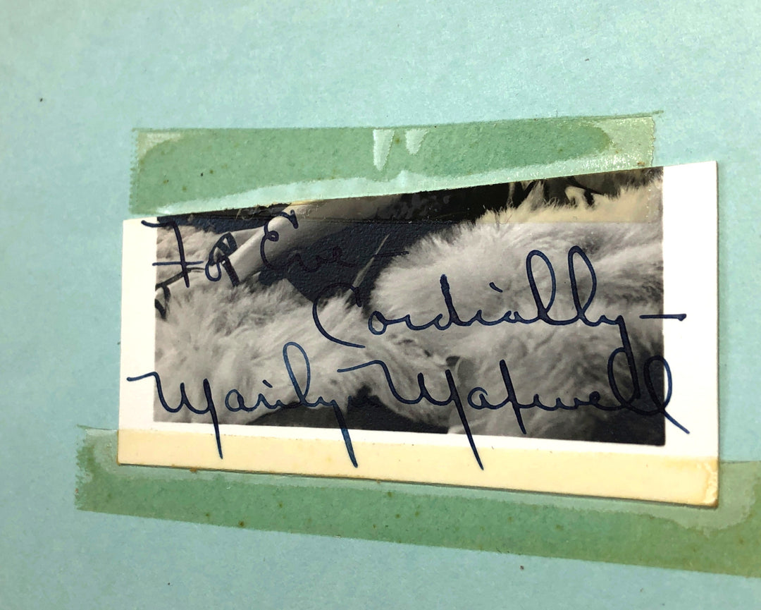 Marilyn Maxwell Hand Signed Album Page Cut JSA COA Autograph Bob Hope