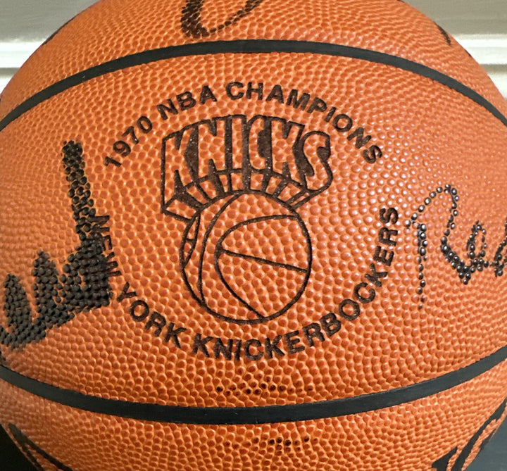 1969 70 NY Knicks Team Signed Nba Championship Basketball 8 auto Frazier Steiner