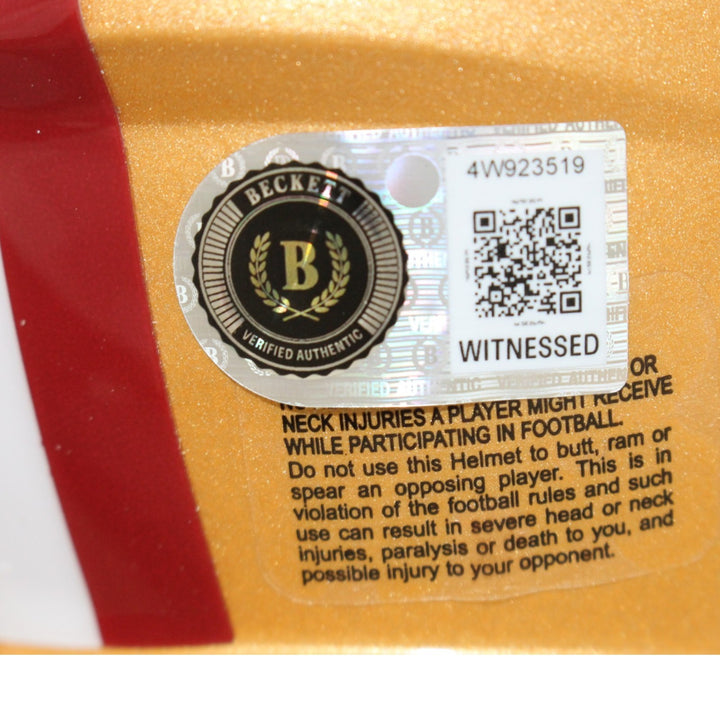 Brock Purdy Autographed San Francisco 49ers Mini Helmet Beckett Witness 56913