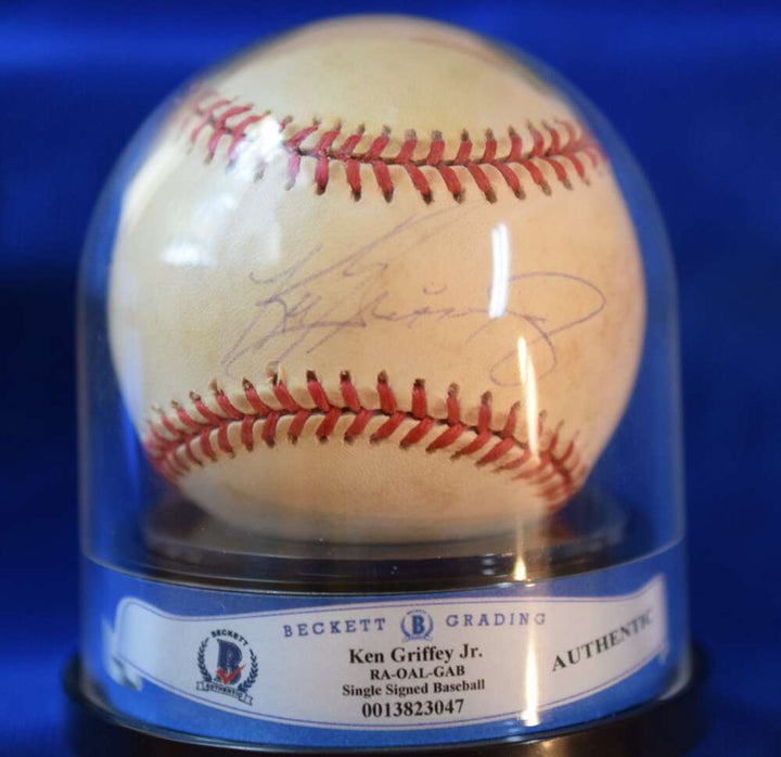 Ken Griffey Jr Beckett Coa Autograph American League OAL Signed BasebaLL