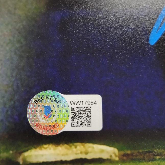 Manny Mota signed 8x10 Photo #4 LA Dodgers Gibson HR (B) ~ Beckett BAS Witness