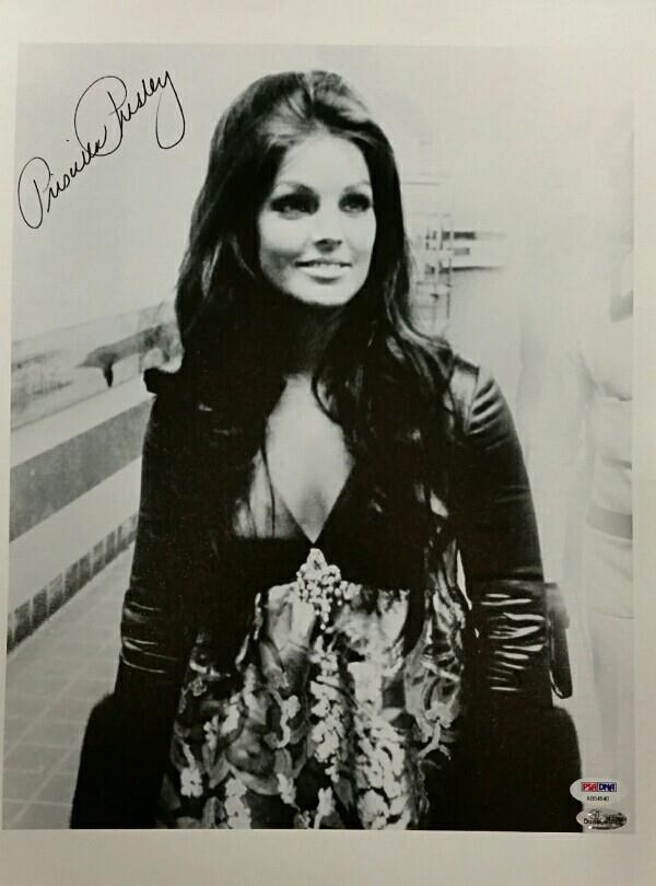 Priscilla Presley Signed 11x14 Canvas Photo #2 Autograph Elvis w/ PSA/DNA COA