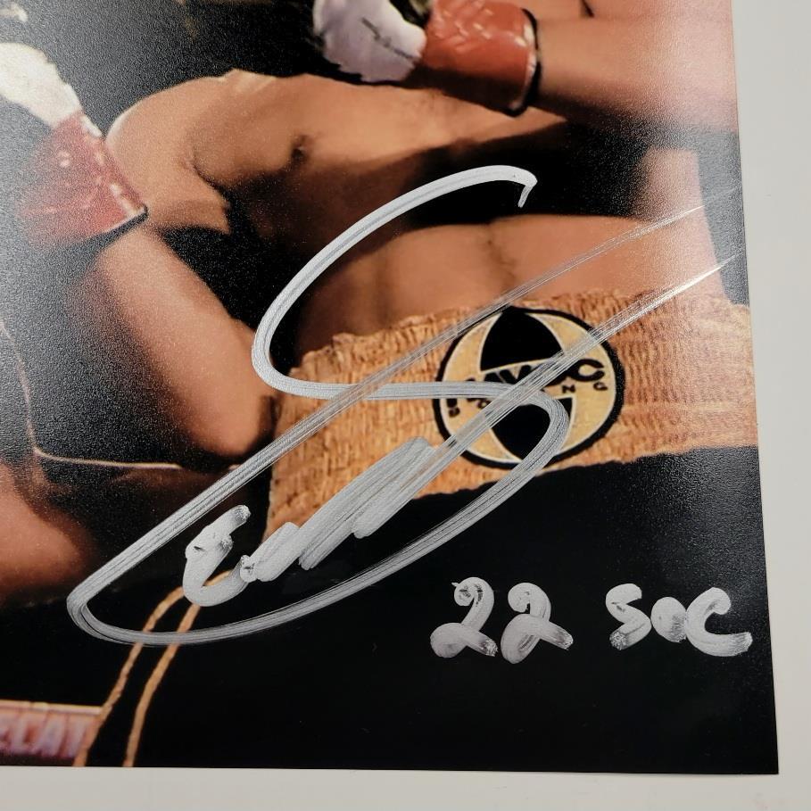 Evan Sanchez signed "22 sec" 8x10 photo boxing autograph ~ Beckett BAS Holo