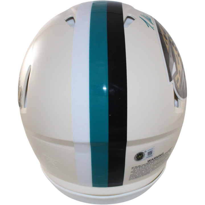 Travis Hunter Autographed Jacksonville Jaguars Retro Pro Helmet Beckett W 57942