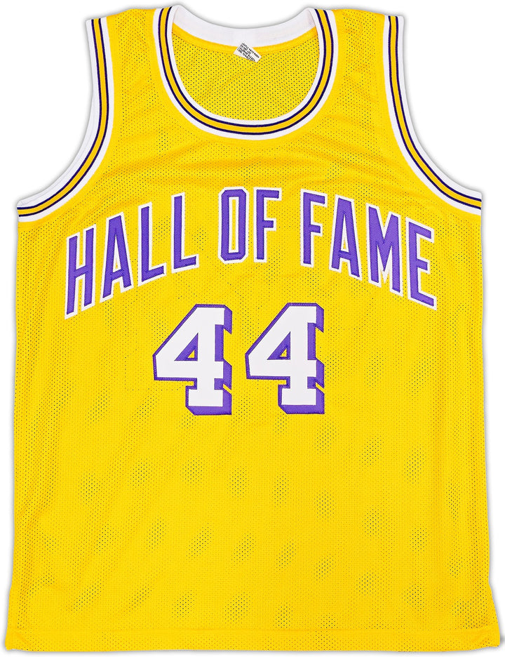 Los Angeles Lakers Jerry West Signed Yellow Jersey Beckett
