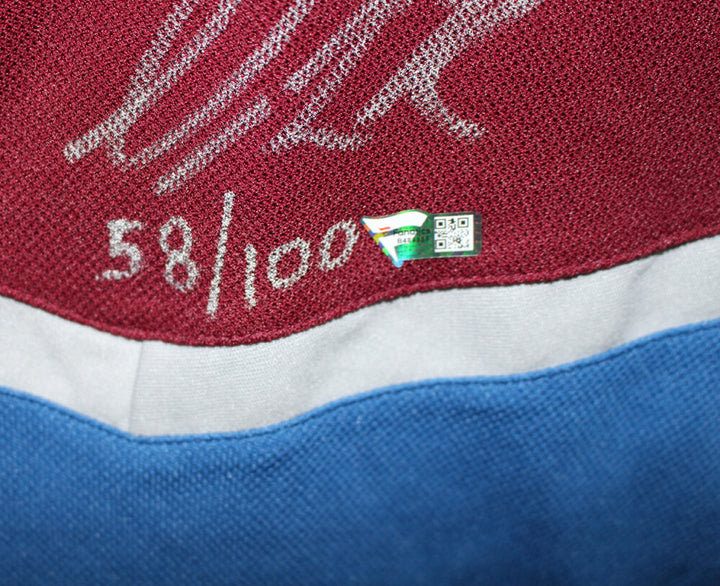 Colorado Avalanche Team Signed Burgandy Adidas 54 Jersey 20 Sigs FAN 37470