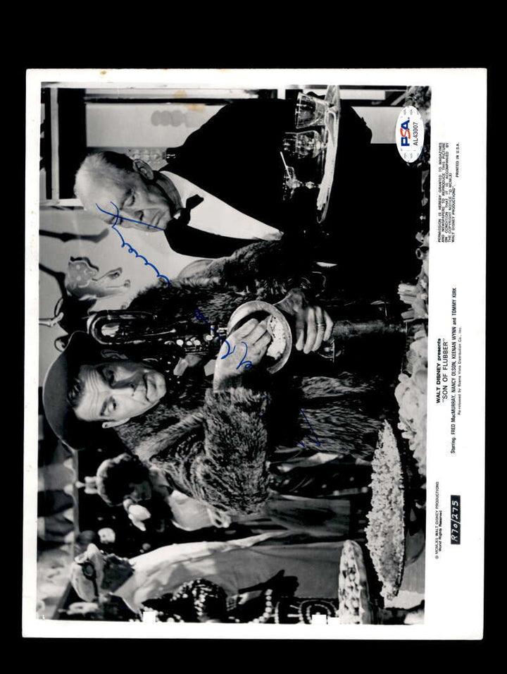 Fred Macmurry PSA DNA Coa Signed 8x10 Son Of Flubber Photo Autograph