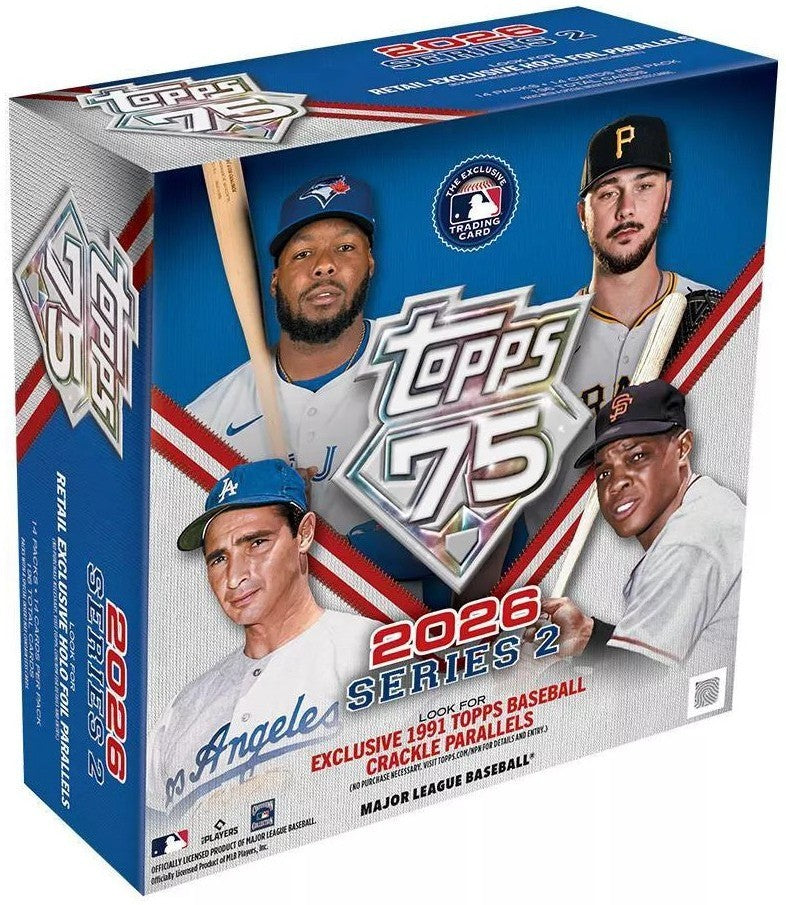 2026 Topps Series 2 Baseball MLB Mega Box-14PK/14CPP/196CPB - New/Factory Sealed