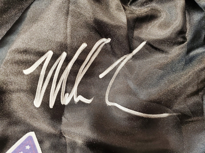 Mike Tyson Signed Black Boxing Trunks Beckett BAS