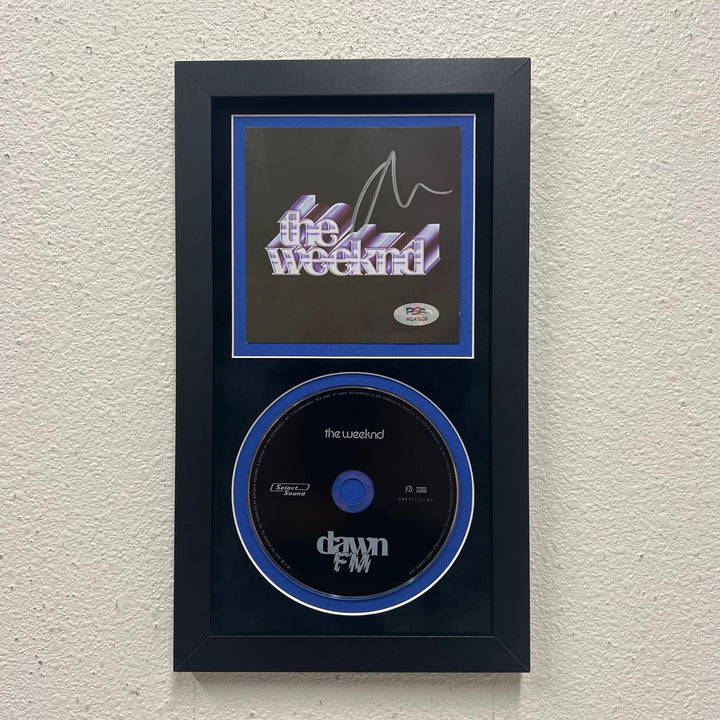 The Weeknd Signed CD Cover Framed PSA/DNA Autographed Dawn FM