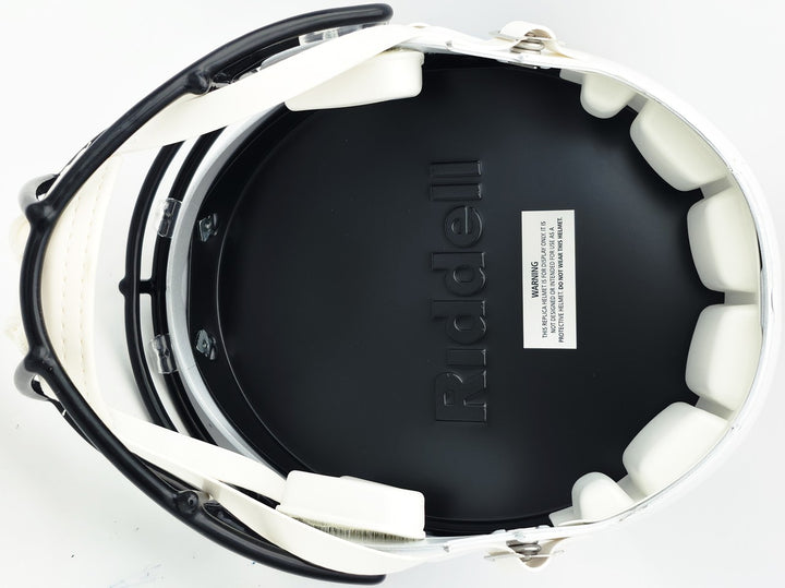 5 HOF Linebackers Signed White Full Size Replica Helmet Beckett