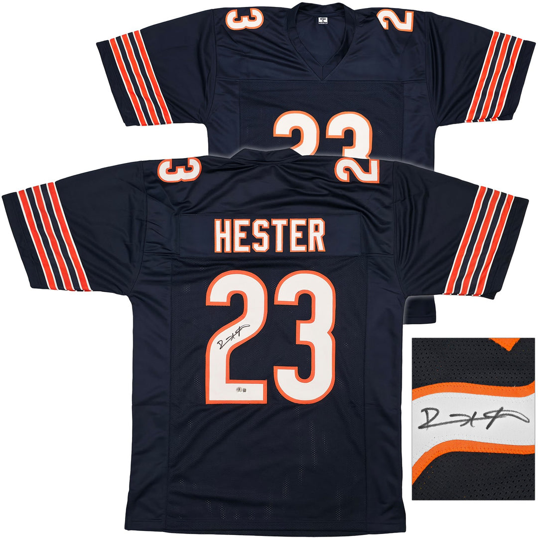 Chicago Bears Devin Hester Autographed Signed Blue Jersey Beckett BAS QR