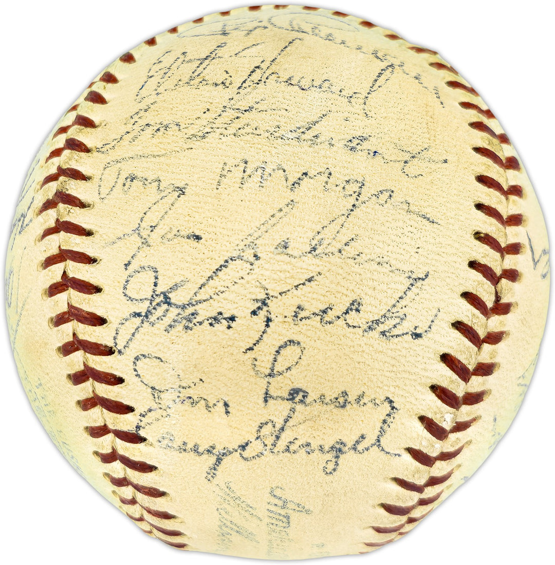 1955 Yankees Auto Official Harridge AL Baseball 30 Sigs Mickey Mantle Beckett 59