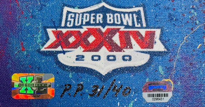 Super Bowl MvP's Autographed Giclee L.E. 31/40 (Mounted Memories)