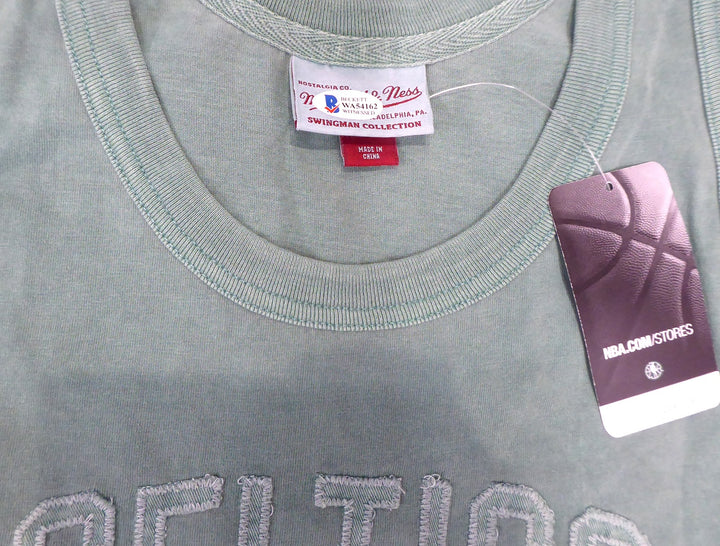 Celtics Larry Bird Auto Green Mitchell Ness Washed Out Swingman Jersey L Beckett
