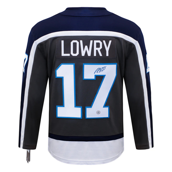 Adam Lowry Signed Winnipeg Jets Special Edition Fanatics Breakaway Jersey