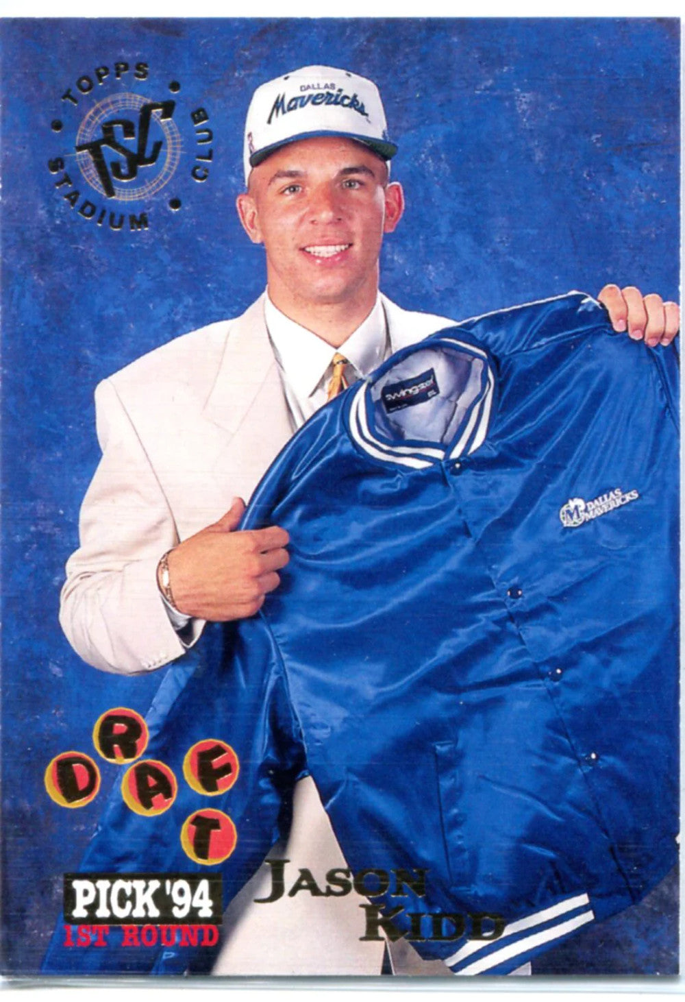 Jason Kidd 1994 Topps Stadium Club Unsigned Rookie Card
