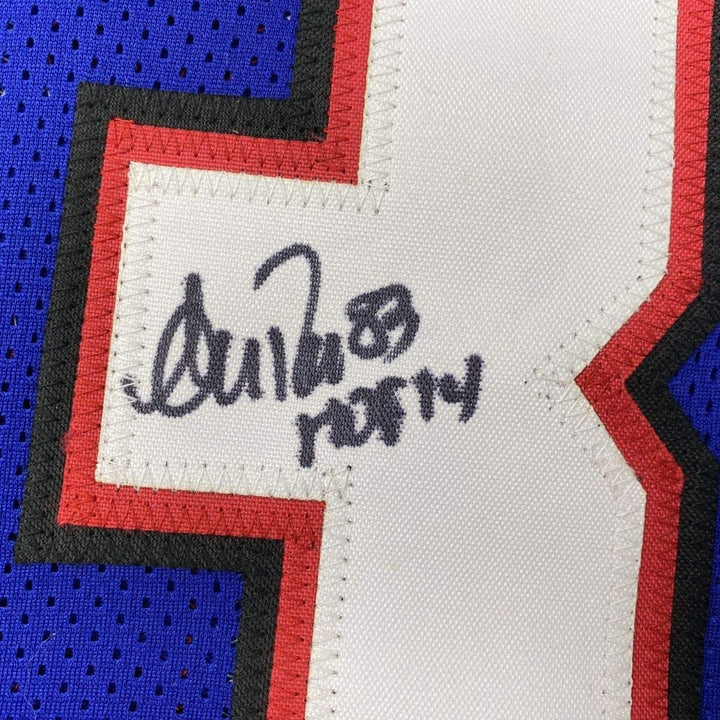 Autographed/Signed ANDRE REED HOF 14 Buffalo Blue Jersey JSA COA Auto