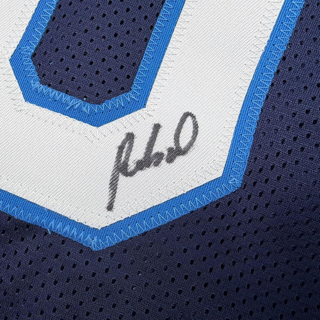 Framed Autographed Rob Dillingham 35x39 Minnesota Blue Basketball Jersey JSA COA