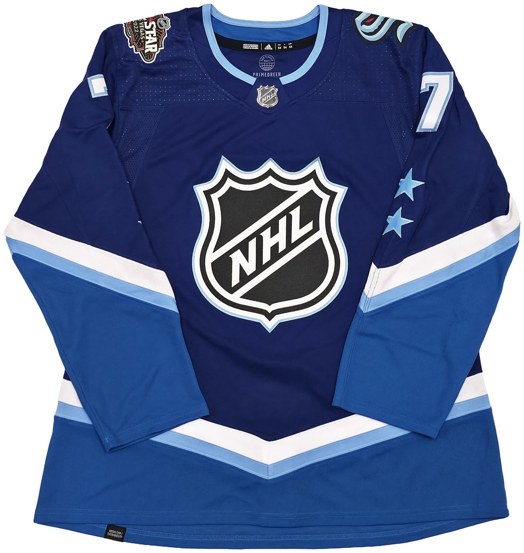 Kraken Jordan Eberle Auto Blue Adidas 2022 All Star Game Jersey Size 54 Fanatics