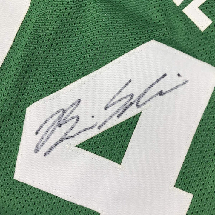 Autographed/Signed Brian Scalabrine Boston Green Jersey JSA COA Auto