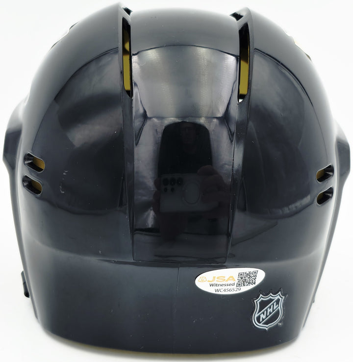 Jaromir Jagr Signed Pittsburgh Penguins Black Mini Helmet JSA Witness