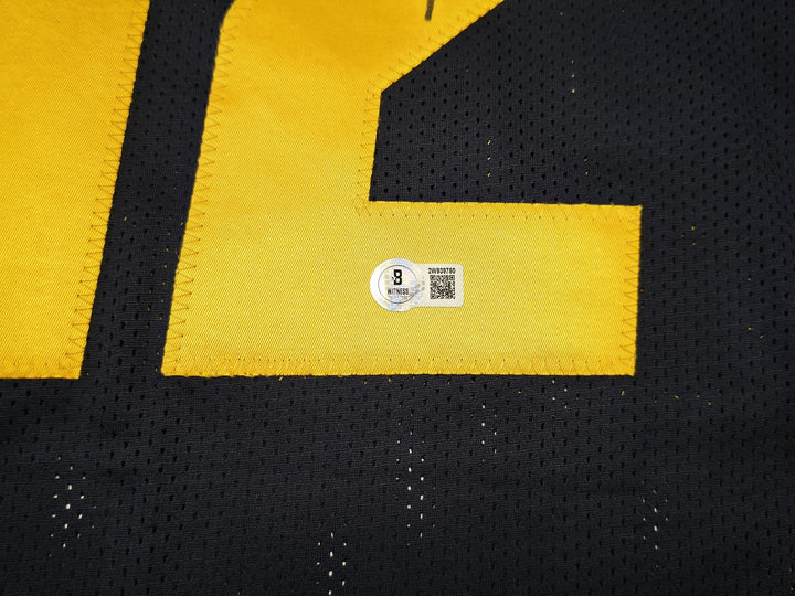 West Virginia Mountaineer Geno Smith Signed Blue Jersey Beckett Witness