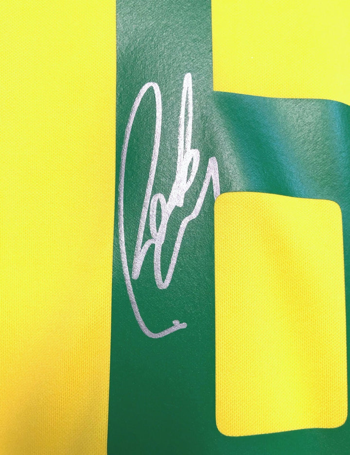 Roberto Carlos Autographed Brazil Soccer Jersey BAS COA Signed Brasil
